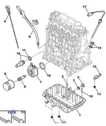 Yağ Karteri Dw8b / Dw10 Kılımalı Partner / Berlingo