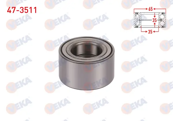 Teker Rulmanı Ön 35X65x35 Renault Clio Kangoo R11 R9 1.4 98 >