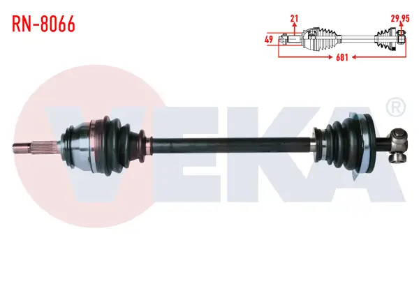 Komple Aks Sol Ön Dacia Logan 1.4 04-12