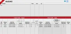 Subap Takımı Grand Vitara 2.0 2006-2012 Jb420 Motor (16 Subap)