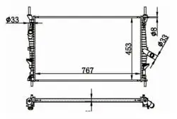 Su Radyatörü Brazing M / T (Ford: Transit Custom V362 2.2 12 -)