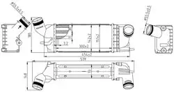 Turbo Radyatörü Peugeot 407 1.6 HDI-2.0 HDI / Citroen C5 08 -