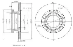 Fren Disk Arka Düz 280-5 (Ford: Transit V347 2.2 TDCI 06-14) O.Ceker