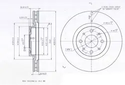 Fren Disk Ön Hava Kanallı 281-4 (Fiat: Bravo Stilo 07)