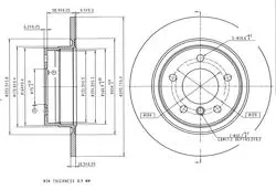 Fren Diski Arka BMW E87-E90-E91 / 1.18-3.16-3.20