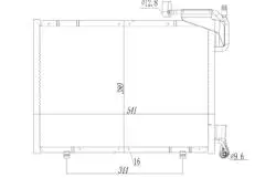 Klima Radyatörü (Ford: Fiesta B-Max 1.0 Ecobost 13 -) 520×381×16