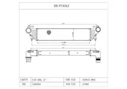 Turbo Radyatörü Brazing (Intercooler) Fiat Egea 1.3 Mjt 2015 -