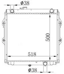 Su Radyatörü Brazing Toyota Hı-Lux Pick Up 2.5 D-4D M-T 2001-2005