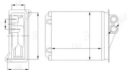 Kalorifer Radyatörü *26mm* (VW Crafter 06-16 / Mercedes Sprinter 06-13) 8Fh351313-594