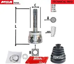 Aks Kafa Dıs-(Nissan: Pathfinder 97 > 04 R50) (28×27×50)