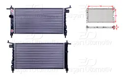 Su Radyatörü Mekanik At 530X285x30 Opel Corsa B Combo B Otomatik 1.4 8V 93 >