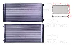 Su Radyatörü Mekanik Mt 630X320 mm VW Golf3 Vento 1.9 2.0 91 >
