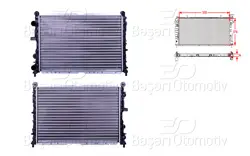 Su Radyatörü Mekanik Mt 558X378x34 Alfa Romeo 145 146 155 Fiat Tempra Tipo 1.4 I.E 1.6 I.E 1.7D 1.8 I.E 1.9D 1.9Td 2.0 16V 88-96