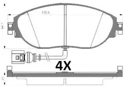 Ön Fren Balatası (VW Passat 11-15 Sharan 11-Seat Alhambra 11 -)