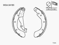 Kampana Balata (Chevrolet: Kalos 02 > 10 / Aveo 05 > 10)