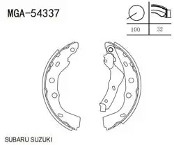 Kampana Balata Suzuki Swift II Ea Ma 1989-2004
