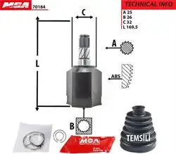 Aks Kafası İç Sol Kısa Kovan (Fiat: Doblo 1.6 JTD 10 -)