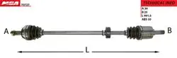Aks Komple Sol-(ABS Li)-(Honda: Civic 96 > 00 1.4-1.5)