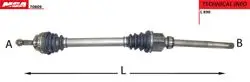 Aks Sağ Peugeot: 301 Citroen C-Elyzee 1.6 HDI (21×24×881,5mm)