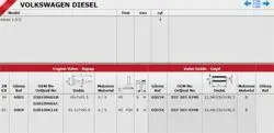 / Subap Takımı Vento Dizel 1.9 7mm Eng, (In 4 / Ex 4)