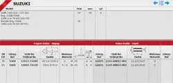 Subap Takım (16V)-(Suzuki: Vitara 90 > 98 / Swift 90 > 96 1.6 Sedan / Baleno 96 > 00 1.6)