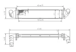 Turbo Radyatörü Brazing (Dacia: Logan 1.5 DCI 04-12 / Dacia: Sandero 1.5 DCI 04-07)