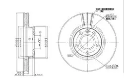 Ön Fren Diski-300×26 5×112 (VW Sharan 01-10 Transporter 99-04 Seat Alhambra 01-10 Ford: Galaxy 2.3 95-06)
