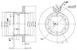 Arka Fren Diski-285×22 5×130 (VW Lt 97-07 Mercedes Sprinter 95-06)