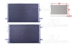 Klima Radyatörü 555X360x20 VW Sharan 96 >