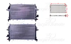 Su Radyatörü Mekanik At 600X388x34 Opel Zafira B 1.9 CDTI 05 >
