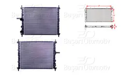 Su Radyatörü Mekanik Mt-At 475X414x34 Fiat Brava 1.2 16V 1.4 12V Marea Weekend 1.2 1.4 80 12V 95 >