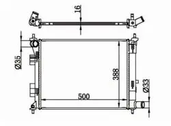 Su Radyatörü Brazing Hyundai i20 1.2 12-15 M / T