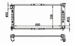 Su Radyatörü Brazing Mazda 626 92-01 2.0 M / T