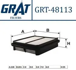 Hava Filtresi-(Suzuki: Grand-Vitara V6 1996-01 / Grand Vitara 99-05 1.6-2.0-2.5 G16b-J20a-H25a / Vitara 94-99 J20a-H25a / Samuraı 00-02 1.9D)