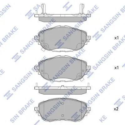 Ön Fren Balatası Toyota Corolla (2013–2019) / Auris (2012→) 1.33 – 1.6 Benzinli / 1.4 D-4D Dizel