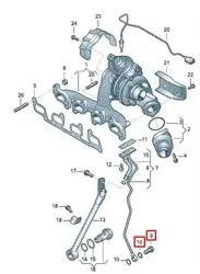Yağ Boru Rekor Seti-2 Ad. Rekor / 4 Ad. Pul (VW Amarok / Caddy / Crafter / Golf / Passat / Polo / Transporter / Audi A4 / A6)