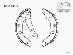 Kampana Balata Levyelı 42mm (Renault: Kangoo Kc0 / 1 Fc0 / 1 98-08) Büyük Tip