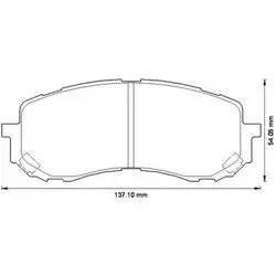 Balata Fren Ön-(Subaru: Impreza 00 > 12 1.5)