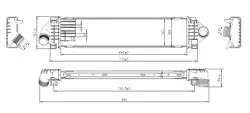 Turbo Radyatörü (Intercooler) Brazing (Ford: Mondeo Kuga / S-Max 1.6 1.8 TDCI 08-/ Volvo S60-S80