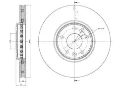 Fren Disk Ön Hava Kanallı Ø320-5-Espace V Talisman Clio IV Rs