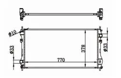 Su Radyatörü Brazing Klimalı (Ford Transit V184 2.4D 01-06)