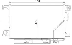 Klima Radyatörü Mercedes W203 02 > 07 Cl203 02 > 08 S203 03 > 07 C209 02 > 09 A209 03 > 10