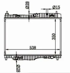 Su Radyatör Brazing M / T (Ford: Fiesta 1.4Tdcı 08-Courıer B-Max-Ecosport B460 08-Fiesta 2017 -)