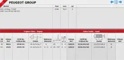 / Subap Takımı Peugeot 206 1.6I Eng. Tu5jp (In-4) / (Ex-4)