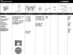 Piston 86.00 mm (Std) Peugeot Boxer III Ym Ford Transit V347 2.2 HDI Puma Ford Transit V347 06-P22dte (Rıken Segmanlı)