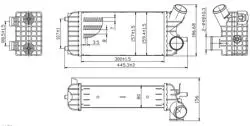 Turbo Radyatörü Intercooler Brazing (Ford Focus C.Max 1.6Tdcı 12 /) 300X147x80