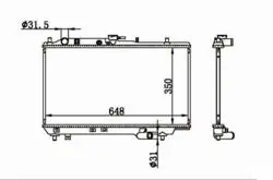 Su Radyatörü Brazing Mazda 323 Hb 1990-1994 (Mt)
