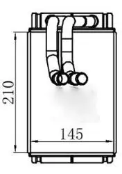Kalorifer Radyatörü Brazing-(Hyundai-Matrix 01 1.6-1.8)