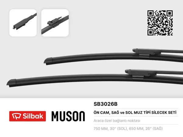 On Silecek Süpürgesi (750-650 mm) Ford B-Max (10 / 12 >) , (Takım)