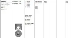 Piston Sekman (0.50) 91.50mm Std Kia Sorento Hyundai Starex